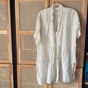EUC gauze magnolia Pearl blouse